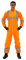 Einweganzug für Karneval Fasching Verkleidung Kostüm/Einweg-Warnschutz-Overall Anzug/Schutzanzug mit Signalfarbe orange mit Reflektoren/Werde zum Müllmann Maler Lackierer Bauarbeiter, Größe:XL