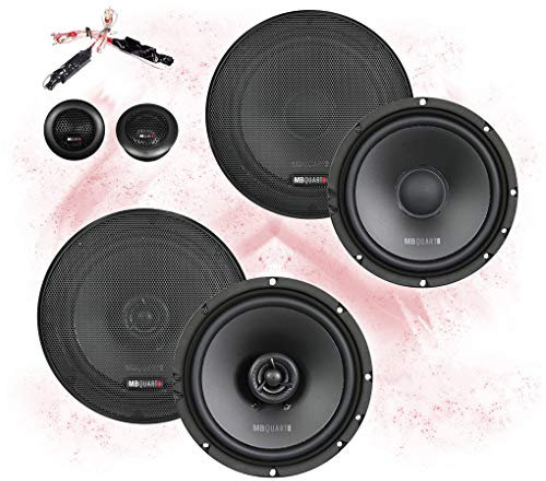 Mediadox Front/Heck 16,5cm/165mm Auto Lautsprecher/Boxen/Speaker Komplett-Set von MB Quart kompatibel für Hyundai