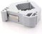 1aTTack.de Hutschienenadapter Hutschiene für Keystonemodul Keystone RJ45 Netzwerk Cat6 Cat7 Cat8 Chinch Audio Antenne 35mm Hutschiene mit Erdungsfeder weiß 1 Stück