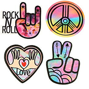 Sticker ''Rock & Roll“ Patch Me, 4 Im Blister