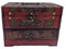 E-isata ISOTO Retro Vintage Wooden Jewelry Box Storage Box Organizer Container Case Chest Trinket Box with Mirror for Gilrs Girlfriend Women for Mother's Day 22 * 16 * 16cm (Style 3)