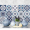 RE-COVERTILES - Adesivi per Piastrelle Bagno e Cucina 24 Pz 10x10 cm - PS00099 Decorazione murale in PVC impermeabile mattonelle mosaico stile cementine Azulejos