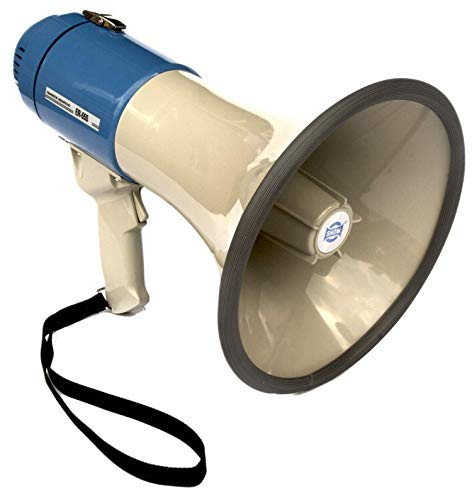 Kemp USA Megaphone Bullhorn 25 Watt with Siren 800 Yard Sound Projection