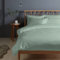 Pizuna 400 Fadenzahl aus Baumwolle Bettwäsche Meeresschaum, 100% Langstaple Baumwolle Bettbezug und Kissenbezug, 100% Baumwolle Mako Satin 2-Teilig Bettwäscheset 155x220 + 80x80 Meeresschaum