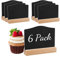 Mooshy Mini Chalkboard Signs 6 Pack Small Black Chalk Board Double Sided Mini Chalk Boards with Stands for Table Display Chalkboard Signs for Food Labels Party Table Decoration