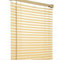 Natural - Wood grain Effect PVC venetian Blind - 25mm Horizontal Slats - Easy Fit Trimmable fitting with Tilt control Wand Mechanism, 90cm x 150cm