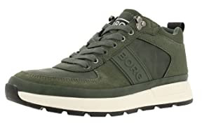 Bjorn Borg Herren H100-MID-CAS-M Sneaker, Olive, 40 EU