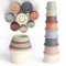 VINIFREDY 8pcs BPA Free Stacking Cups for Kids, Safe Corners Stacking Tower Pre-school Learning Toy Education Develop Building Cup Toy for 1 2 3 years Kids (VF672300)