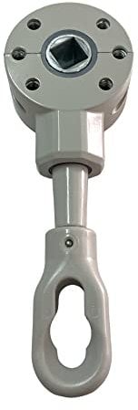 TENDAGGIMANIA Treuil Manuel pour Store banne Manuel Couleur Gris- Modèle Speed - Treuil Auvant Rapport 3:1 (avec 3 Tours déroulés 1 mètre de Tissu)