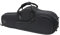 Custodia leggera e resistente per sax contralto interna in peluche Custodia portatile per sassofono tracolla regolabile con tasca frontale in nylon copertura (nero)
