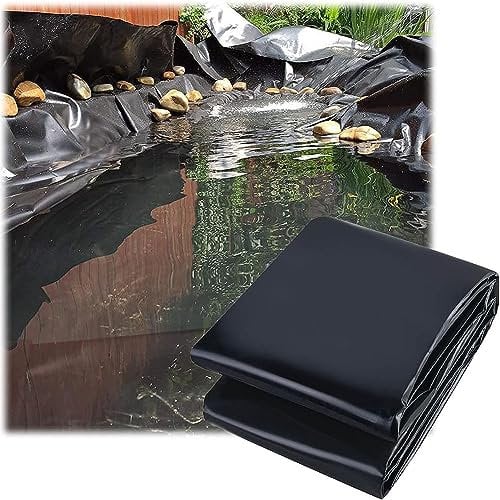 SEVSO Teichfolie Wasserdicht Folie 2X4m 3X3m 4X7m 5X9m 6X8m, 0.13Mm HDPE Teichfolie Für Kleine Teiche Oder Als Schutz Für Gartebnpools,8 * 10m