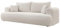 Selsey Sofa Schlafsofa Couch Mit Stauraum Schlaffunktion 3 Sitzer Pflegeleicht Polyurethanschaum Boucle Creme OVO