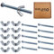 M5 Wing Nut & Bolt 10 Pack (M5 x 50mm Bolts & M5 Nuts)