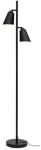 it's about RoMi Stehleuchte Bremen - Schwarz - 45x25x162cm - 2L - Andere - Metall - Stehlampe Wohnzimmer & Schlafzimmer - Stehlampe modern