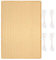 Voile D'Ombrage 1.5 x 4 m Protection Solaire en Tissu HDPE Voile Solaire sur Mesure avec Oeillets et Cordons pour Terrasse Jardin Extérieur, Jaune Sable