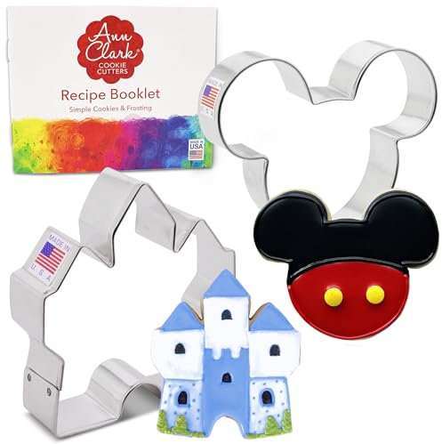 Ausstechformen von Ann Clark USA - Magische Maus, 2-teiliges Set - Mauskopf und Burg