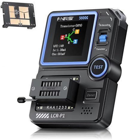 Tester per transsistor LCR-P1, Condensatore per transsistor a diodo, Contatore di resistenza LCR, Misuratore ESR, NPN PNP MOSFET, Tester multifunzione a infrarossi