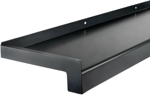 TJ Fensterbank Außen I 70 mm x 1000 mm I Anthrazit RAL 7016 I Aluminium Fensterbrett mit Seitenabschluss I pflegeleichter & langlebiger Alu Fenstersims I pulverbeschichtete Außenfensterbank