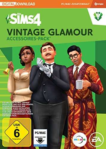 Die Sims 4 Vintage Glamour (SP9) Accessoires-Pack PCWin-DLC |PC Download Origin Code |Deutsch