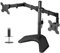 BONTEC Double Twin Arm Desk Mount for 13-27 inch LCD LED Monitor Screens, Ergonomic Tilt, Swivel & Rotate Dual Monitor Stand, VESA Dimensions: 75x75-100x100mm