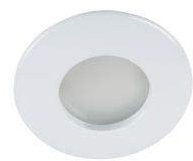 spot encastrable au plafond rond chrome gu10 ou mr16 gu5.3 salle de bain douche etanche ip44