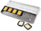 Finetec K-F0601S Farbnäpf 30 x 22 mm Pearglanzfarben Classic Metallkasten, Gummi Arabicum, Pigmenten, Metall, 6 Stück (1er Pack), Silber
