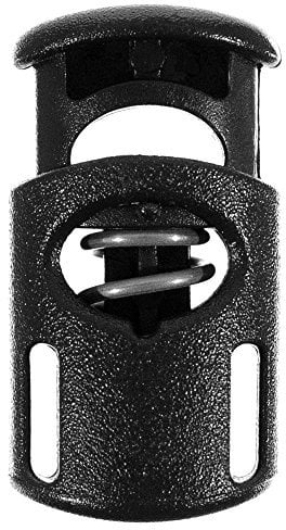 Ellipse Cord Locks for Paracord, Bungee Cord, Drawstrings, Backpacks, and More - Holds up to ¼ Inch of Cord or String - Choose from 5, 10, 25, 50, or 100 pc Pack Sizes