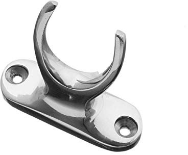 Pole Hook Holder for Sash Window, Attic, Loft, Velux, Skylight Poles (Polished Chrome)