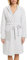 ESPRIT Damen-Bademantel Striped Hoody mit Kapuze Leichtfrottier Silber Größe 40/42,Medium