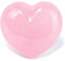 EUSICE - Cuore Quarzo Rosa, Pietra Naturale per il Benessere, Cristallo Levigato a Mano per Litoterapia, Chakra, Meditazione