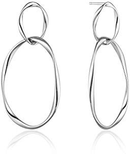 Ania Haie Damen-Ohrhänger Swirl Nexus Earrings 925er Silber One Size Silber 32014179