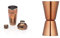 BarCraft Luxury Stainless Steel Cocktail Shaker, 700 ml (1.25 pts) - Iridescent Copper Finish & Dual Cocktail Jigger and Spirit Measure, Stainless Steep with Copper Finish, 25ml and 50ml Measures