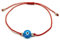 MYSTIC JEWELS Bracelet classique Oeil de bonne chance avec fil rouge à offrir (Rouge)