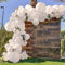 Luftballon Girlande Weiß, SIMSPEAR 105 Stück Weiß Ballon Girlande Hochzeit Dekorationen Ballon für Geburtstagsdeko Engagement Babydusche Jubiläum Hochzeit Valentinstag Dekorationen