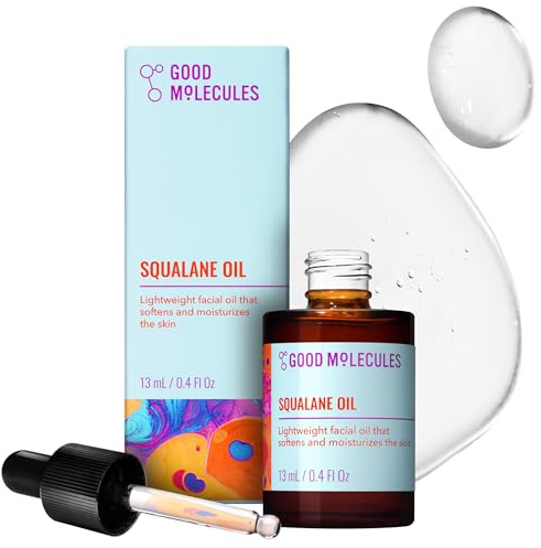 Good Molecules Squalane Oil - 100% Natural Squalane Oil Non-Greasy Moisturizer for Face, Skin, and Hair - Skin Firming, Ultra Hydrating Facial Skin Care
