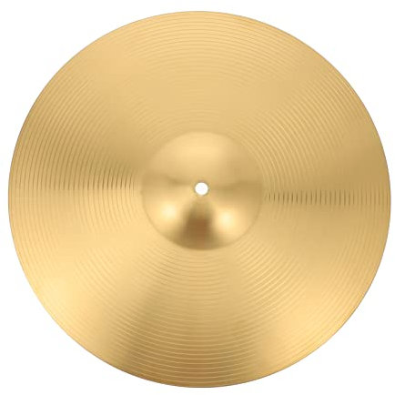 ERINGOGO 16 Zoll Crash- Becken für Schlagzeug Trommelbecken Cymbal Hutbecken aus Messing Glockenbecken für Anfänger Schlaginstrument