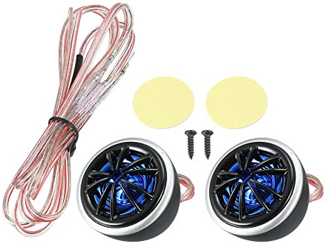 X AUTOHAUX High Frequency Stereo Tweeters Audio Speaker for Car - 2 Pcs Blue
