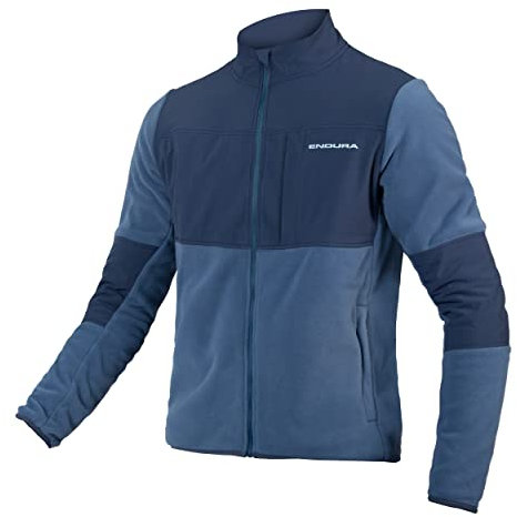 Endura Men's Hummvee Full Zip Fleece Jersey, Ensign Blue, XXL