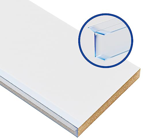 Prima Renovierungs-Systeme Sockelblende Küchen | Sockelleiste Küche mit Dichtungsprofil | Küchensockel 19 mm | Farbe und Größe wählbar (1800 x 100 mm, Weiß)