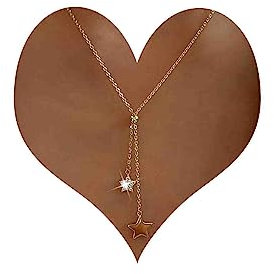 Atentuyi Boho Cz Stern Anhänger Halskette Gold Stern Halskette Stern Choker Halskette Kleiner Punkt Halskette Stern Y Halskette Zierliche Kette Halskette Schmuck Für Frauen Und Mädchen
