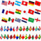 226 drapeaux internationaux différents pays du monde - Petits drapeaux à main pour jeux olympiques, décorations de festival international, drapeaux de tous les pays, 21 x 14 cm