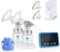 Bellababy Milchpumpe Elektrische Milchpump, Milchpumpe Tragbare Elektrisch mit LED-Touchscreen, Doppelmilchpumpe 4 Modi und 9 Saugstufen, 10-teiligen Milchbeuteln, BPA-frei, Blau
