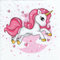 20 Servietten Herz Einhorn, Rosa Einhornservietten, Servietten Einhorn,Geburtstag, Mädchen, Decoupage, Serviettentechnik 33x33cm