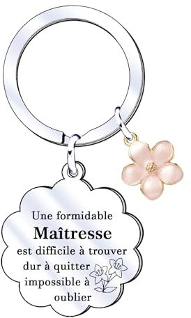 QTQTLP Cadeau Maitresse Porte Clef Maitresse D'école Cadeau Maitre D'école Cadeau Creche Fin D'année Merci Porte Cle Merci Maitresse Cadeau Original Idée Cadeau Maitresse Cadeau Institutrice (1)