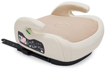 PETITE&MARS Autositzunterlage Optimus Pro i-Size 125–150cm 22–36 kg Autositz * Kindersitz leicht * Sitzerhöhung * Kindersitzunterlage * Kindersitzerhöhung mit ISOFIX * Gruppe 2 und 3 (Caramel Brown)