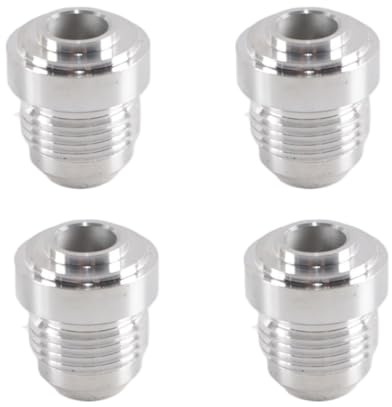 Alide 4 Pcs Auto AN8 Männlichen Weld auf Fitting Bung Schlauch Adapter Heizöl