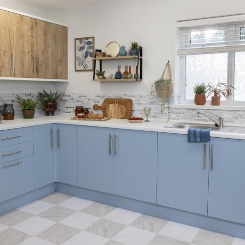 d-c-fix Matt Heritage Blue 67.5cm x 5m Self Adhesive Vinyl wrap for Doors & Furniture
