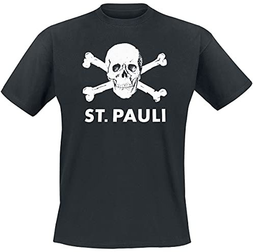 FC St. Pauli Totenkopf Männer T-Shirt schwarz XXL