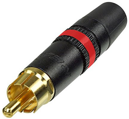 Neutrik RCA/Cinchstecker schwarz/rot NYS373-2