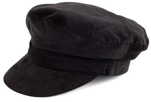 Jaxon & James Corduroy Fiddler Cap - Black - Large